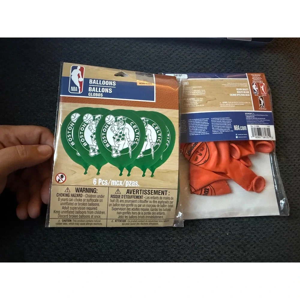 NBA Boston Celtics and Wilson Basketball Party Balloons 12ct 12 Inch Latex NEW